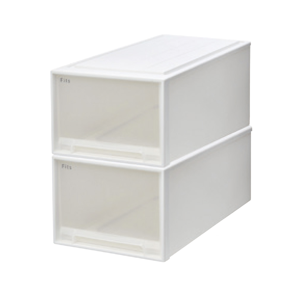 Fits フィッツ収納ケース 押し入れタイプ 奥行74cm幅39cm高さ30cm 2個組 収納ボックス 小物収納 フリーボックス 689512