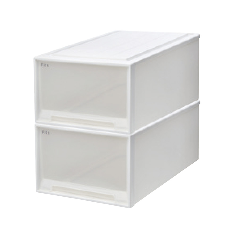 Fits フィッツ収納ケース 押し入れタイプ 奥行74cm幅44cm高さ30cm 2個組 収納ボックス 小物収納 フリーボックス 689516