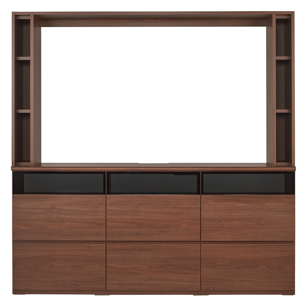 薄型壁面収納テレビ台 幅180高さ180cm 天板高さ82cmタイプ 壁面収納テレビ台 テレビ台 テレビボード 687654