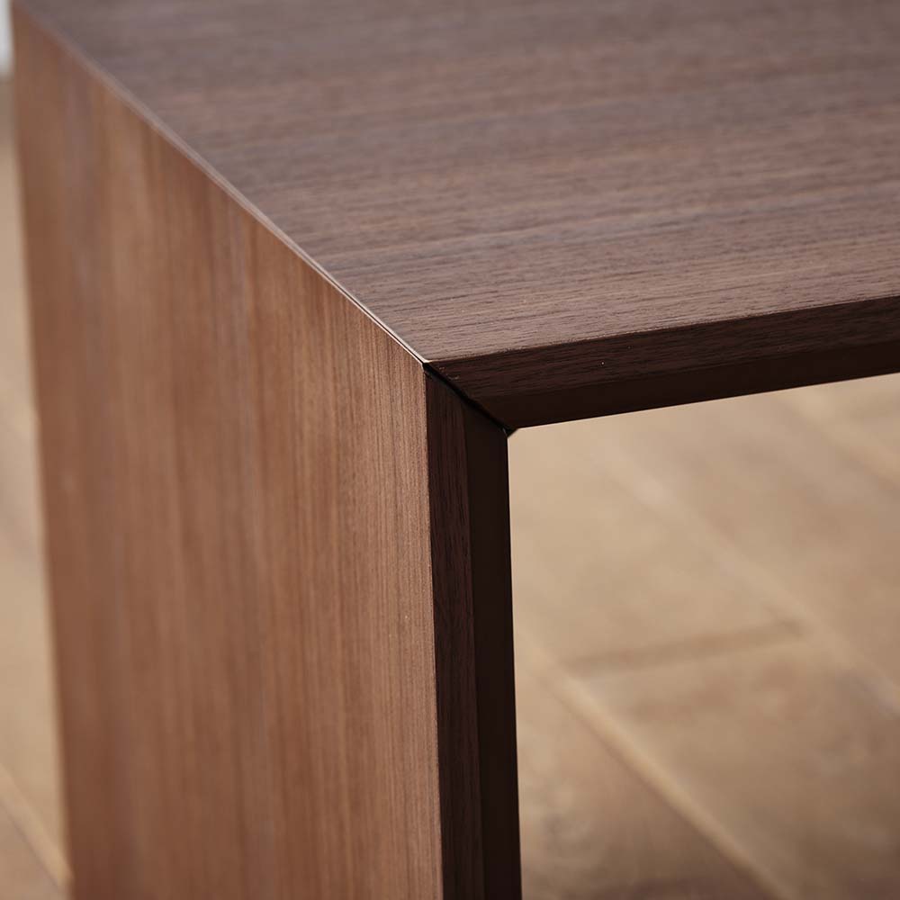 テーブル 机 日本製 コンパクト 天然木 天然木調 Slim ウォールナット折りたたみ可能なデスク 幅75cm 775406