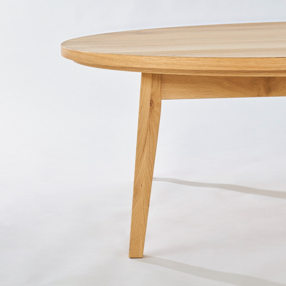 北海道産ミズナラ天然木のローこたつ 丸型 径110cm こたつテーブル こたつ 611405