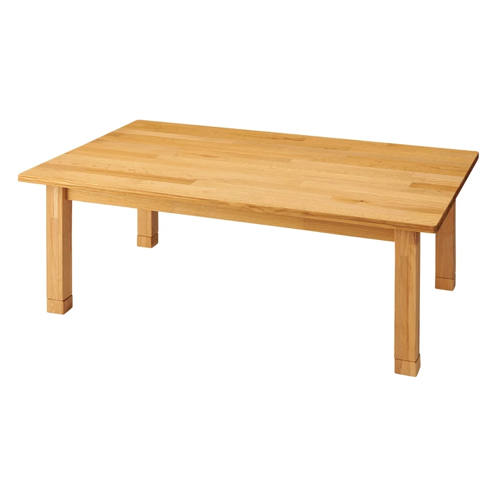 ウイスキー蒸留所から再利用された樽材オーク天然木こたつ 120×75cm こたつテーブル こたつ 611407