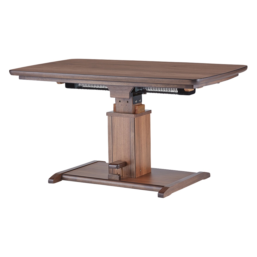 天然木仕上げの昇降式こたつテーブル 幅120cm奥行70cm こたつテーブル こたつ 611409