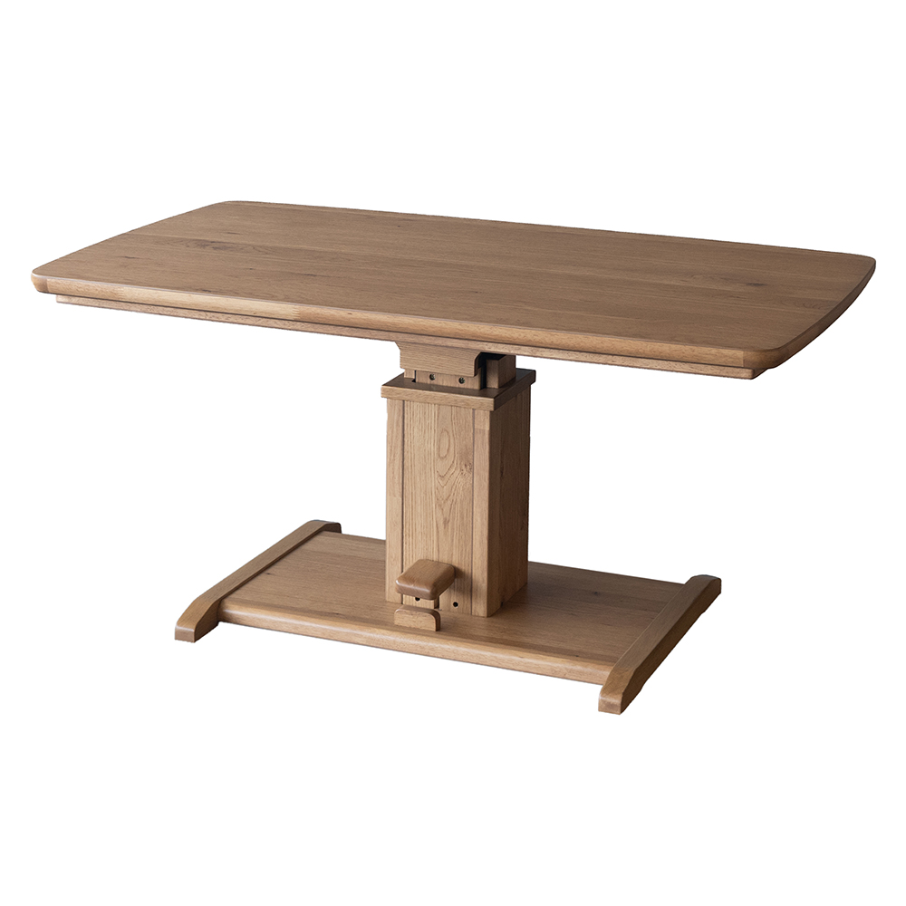 天然木仕上げの昇降式こたつテーブル 幅120cm奥行70cm こたつテーブル こたつ 611409