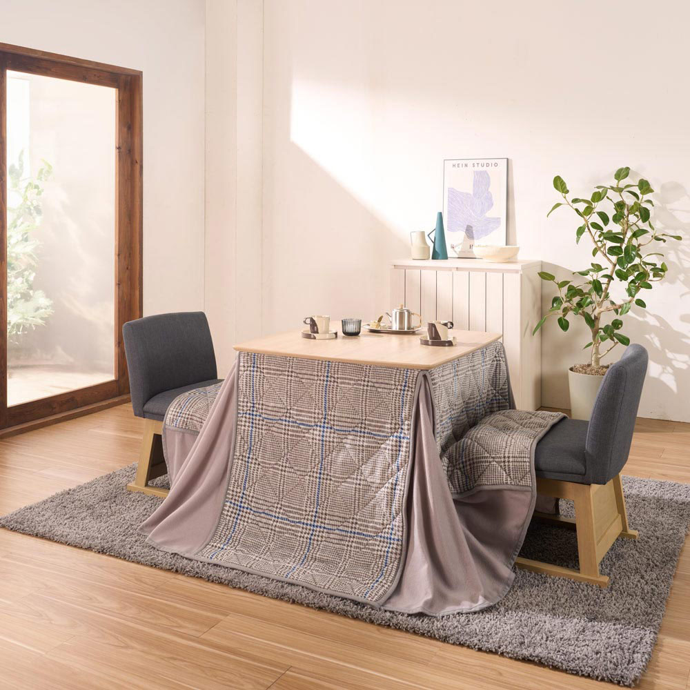 北欧風ナチュラルダイニングこたつシリーズ フランネルこたつ掛け布団 80cm×80cm用 こたつ布団 こたつ 692367