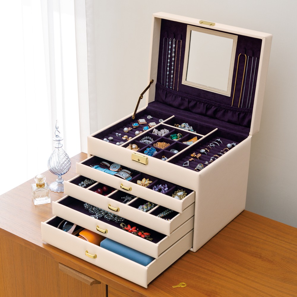 たっぷり収納 ジュエリーボックス 通販 ディノス