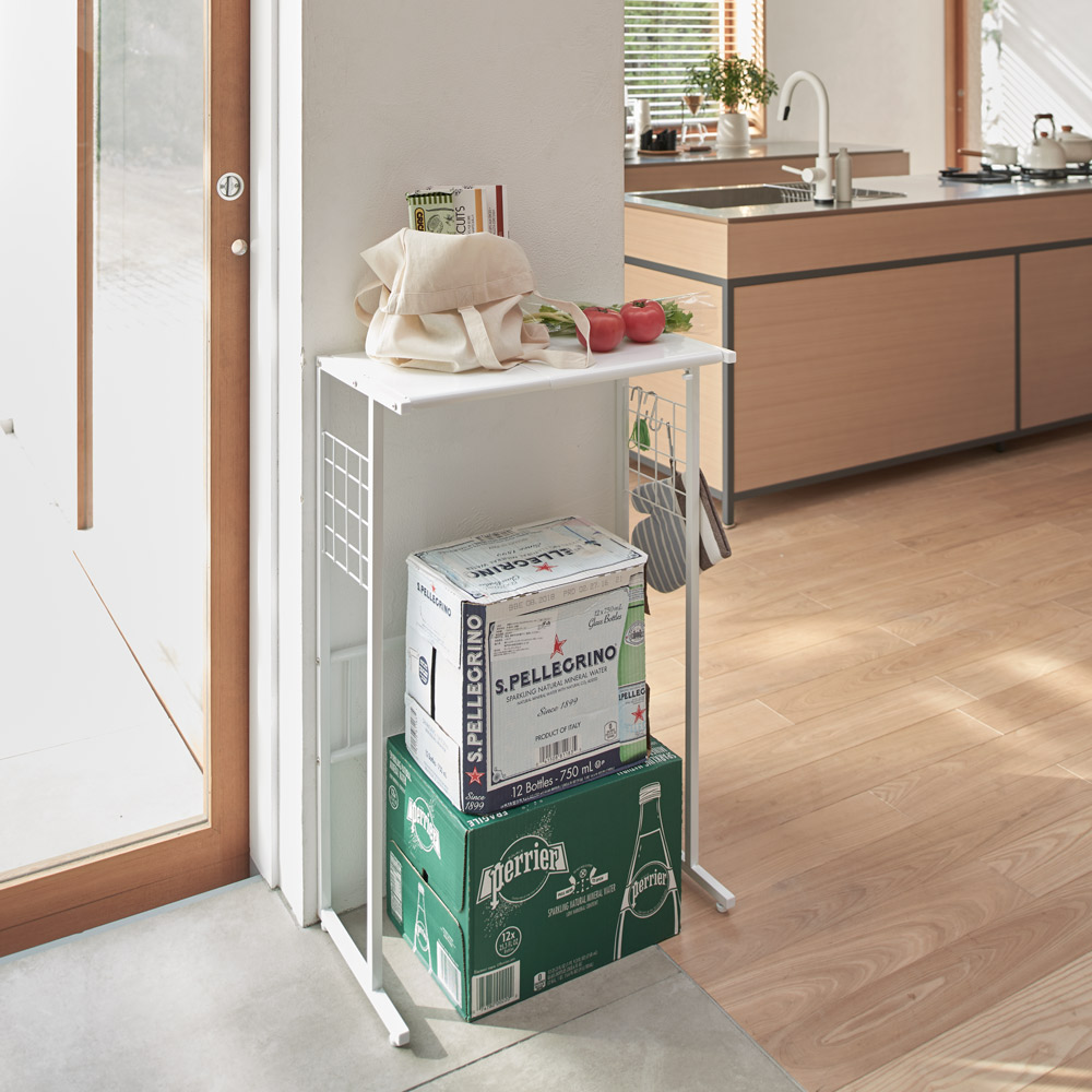 Dショッピング 家具 収納 キッチン収納 食器棚 キッチン隙間収納 幅が伸縮するキッチン作業台ラック 奥行55cm 幅30cm 50cm 5707 カテゴリ キッチン収納 食品棚の販売できる商品 ディノス ドコモの通販サイト