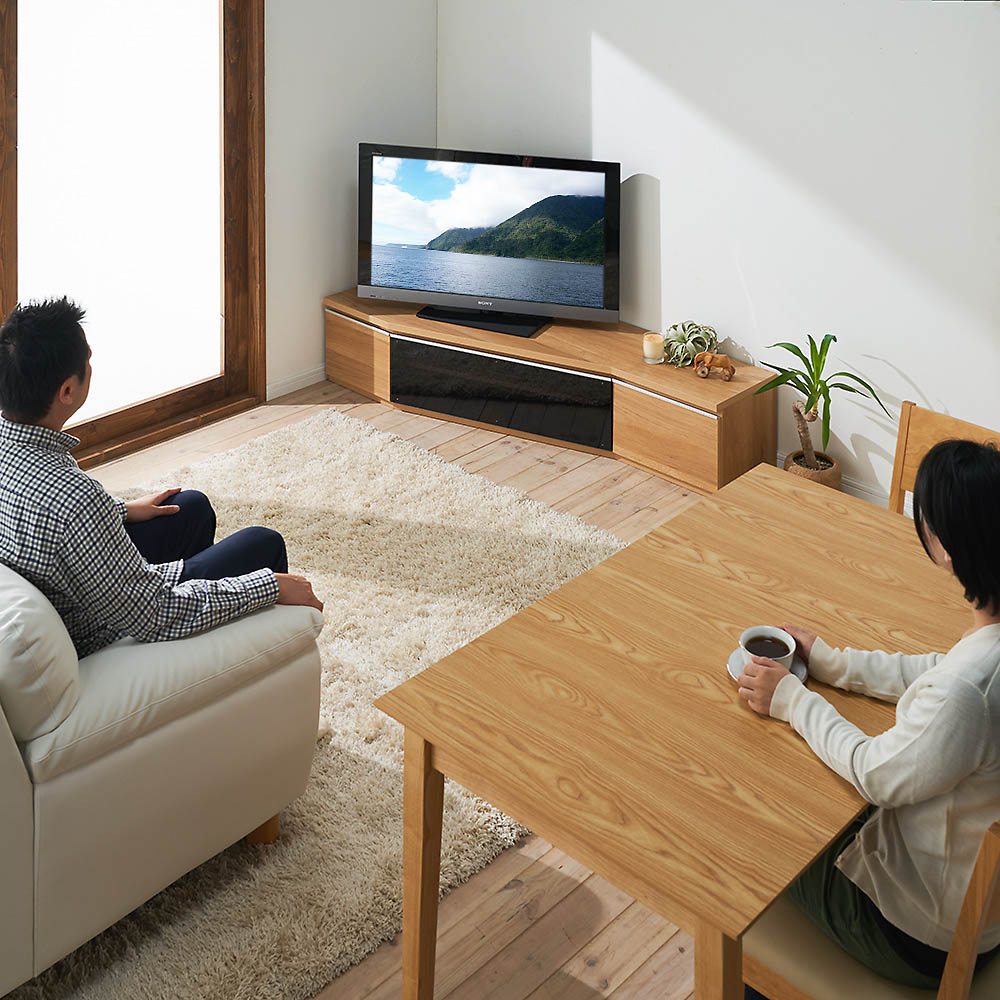 Dショッピング 家具 収納 リビング収納 テレビ台 コーナーテレビ台 住宅事情を考えた天然木調コーナーテレビ台 テレビボード 左コーナー用 幅165cm 571114 カテゴリ リビング収納 テレビ台の販売できる商品 ディノス 0311236410371 ドコモの通販サイト