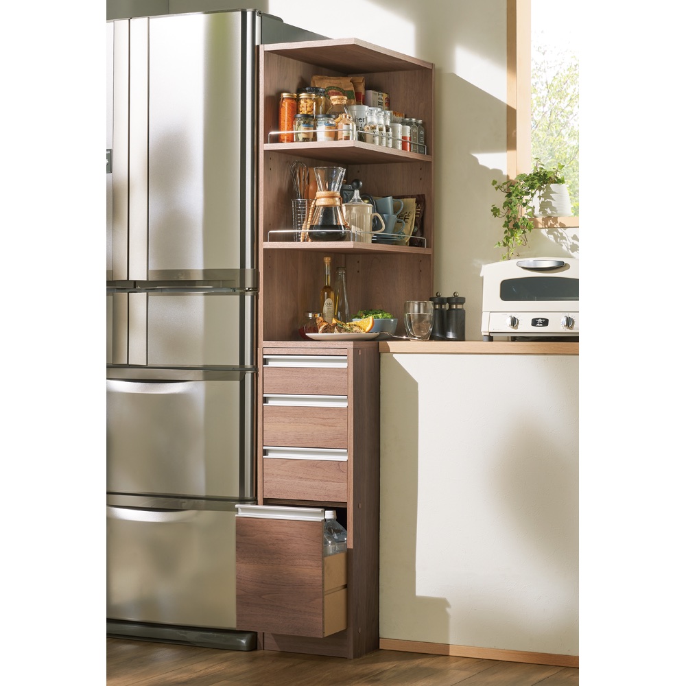 取り出しやすい2面オープンすき間収納庫 奥行44 5 幅12cm 通販 ディノス