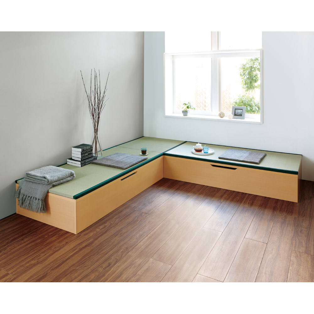 人気新品入荷 T-TS3-3 純木仕様 三畳三面スロープ付 ユニットたたみ ...