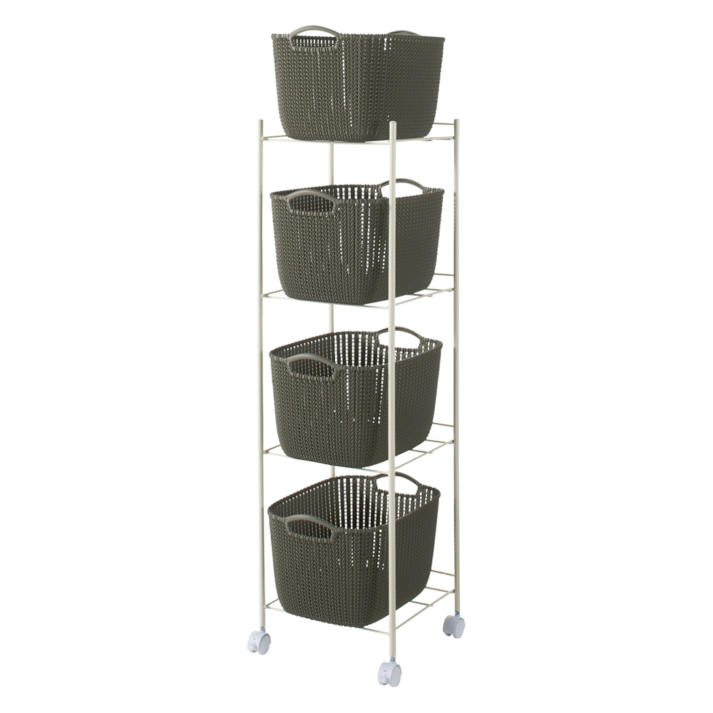 家具 収納 トイレ収納 洗面所収納 ランドリーボックス 4段(カーバー ニット調ランドリーワゴン+バスケットセット スクエアタイプ) 633716 | カテゴリ:トイレ・洗面所収納の販売できる商品 | ディノス (0311167505496)|ドコモの通販サイト - dショッピング 家具 収納 トイレ収納 洗面所収納 ランドリーボックス 4段(カーバー ニット調ランドリーワゴン+バスケットセット スクエアタイプ) 633716 | カテゴリ:トイレ・洗面所収納の販売できる商品 | ディノス (0311167505496)|ドコモの通販サイト - dショッピング