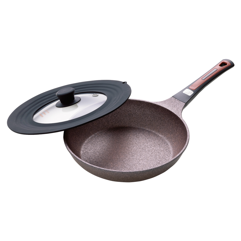 スーパーストーンバリア フライパンシリーズ フライパン径26cm 蓋付き 通販 ディノス