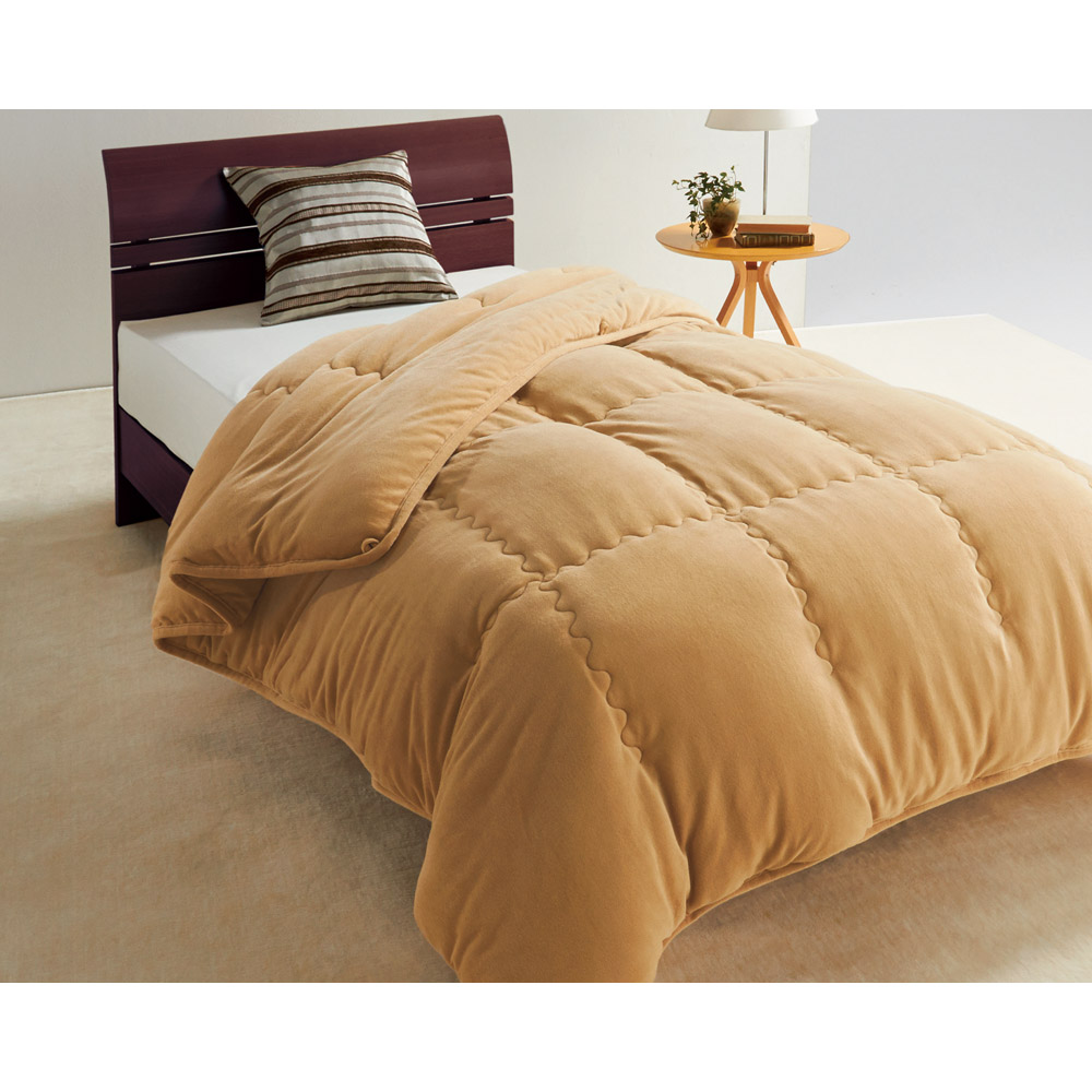 未使用 モリリン キャメル肌掛けふとん シングル