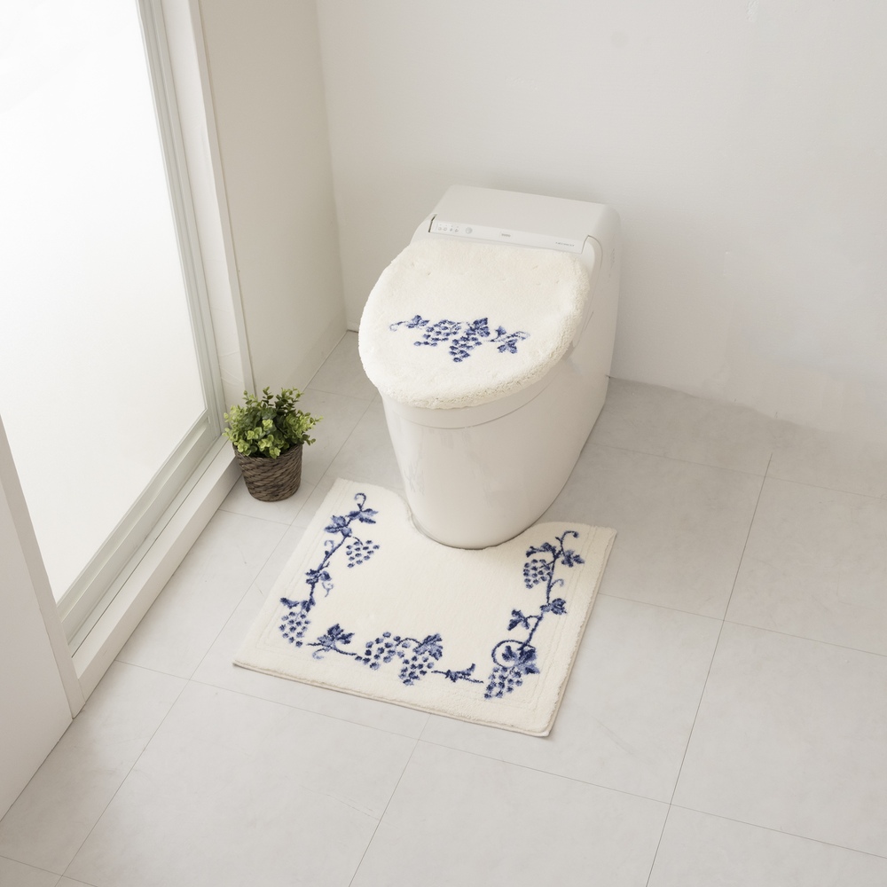 Fornasettia顔装飾トイレマットスリーピースバスマットドアマ