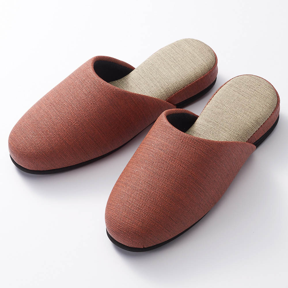 お手入れしやすいゲストスリッパ4足組 ファブリック調タイプ スリッパ ルームシューズ タオル 521803