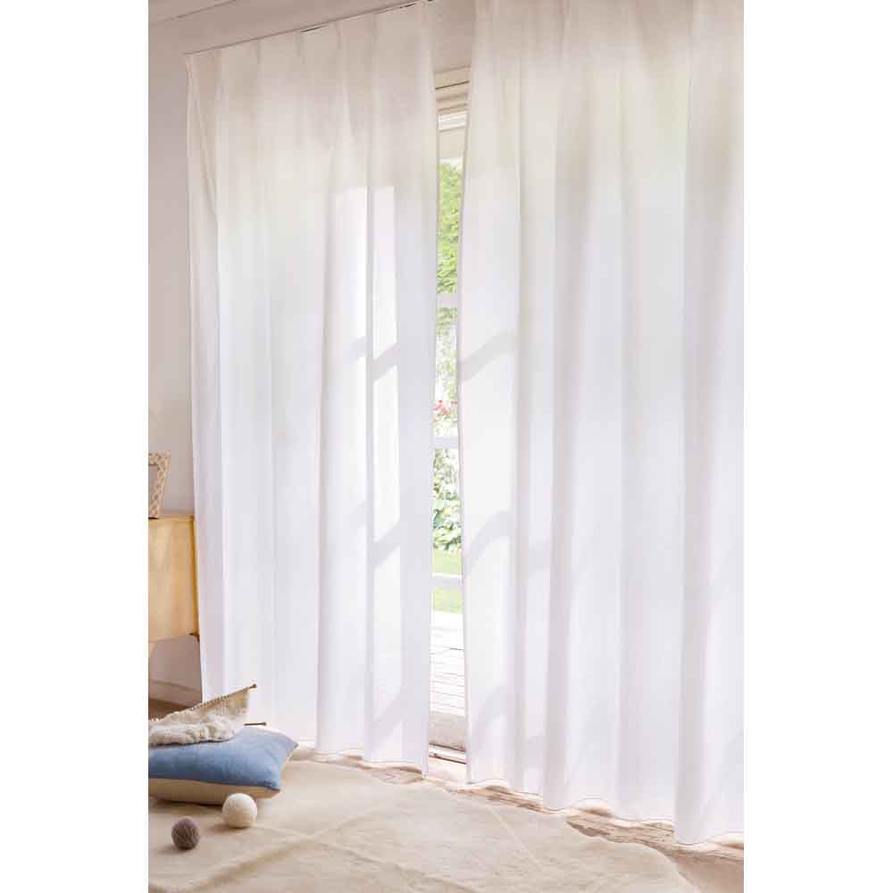 ≪幅100×丈193cm≫ 見えにくく明るい機能ボイルカーテン 2枚組 防炎カーテン カーテン 524628