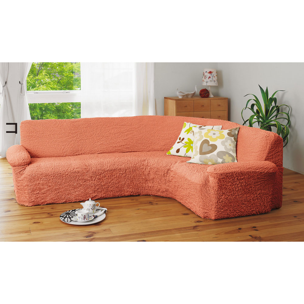 ≪アームなし≫ イタリア製［ブックレ］ショートコーナー 特殊サイズソファーカバー ソファーカバー 524811