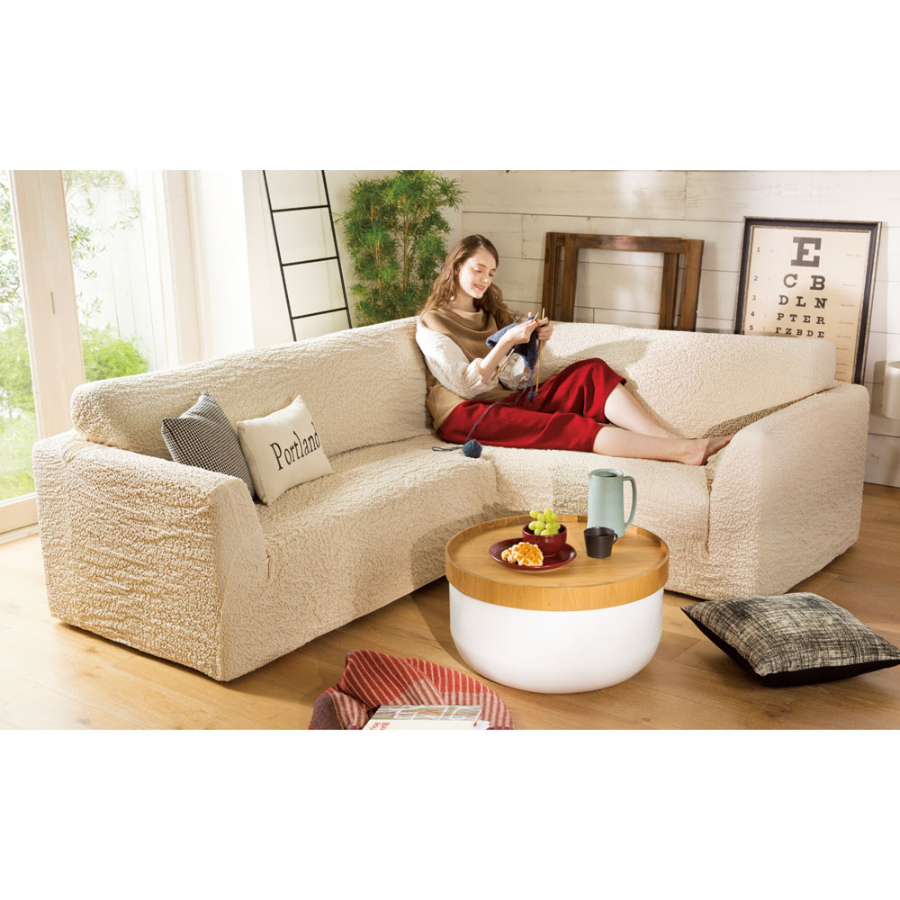 ≪アームなし≫ イタリア製［ブックレ］ソファカバー コーナー 特殊サイズソファーカバー ソファーカバー 524813