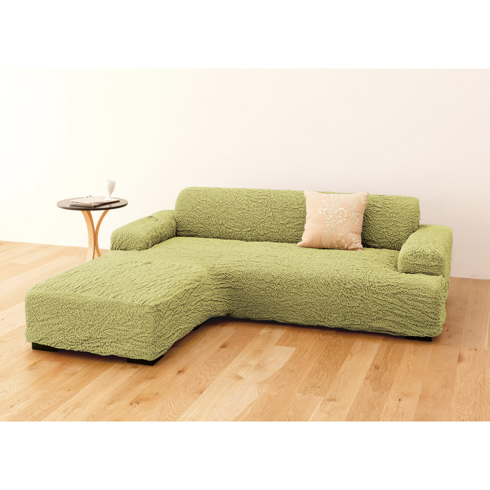 ≪左カウチ≫ イタリア製フィットカバー［ブックレ］ソファカバー アーム付き 特殊サイズソファーカバー ソファーカバー 524815