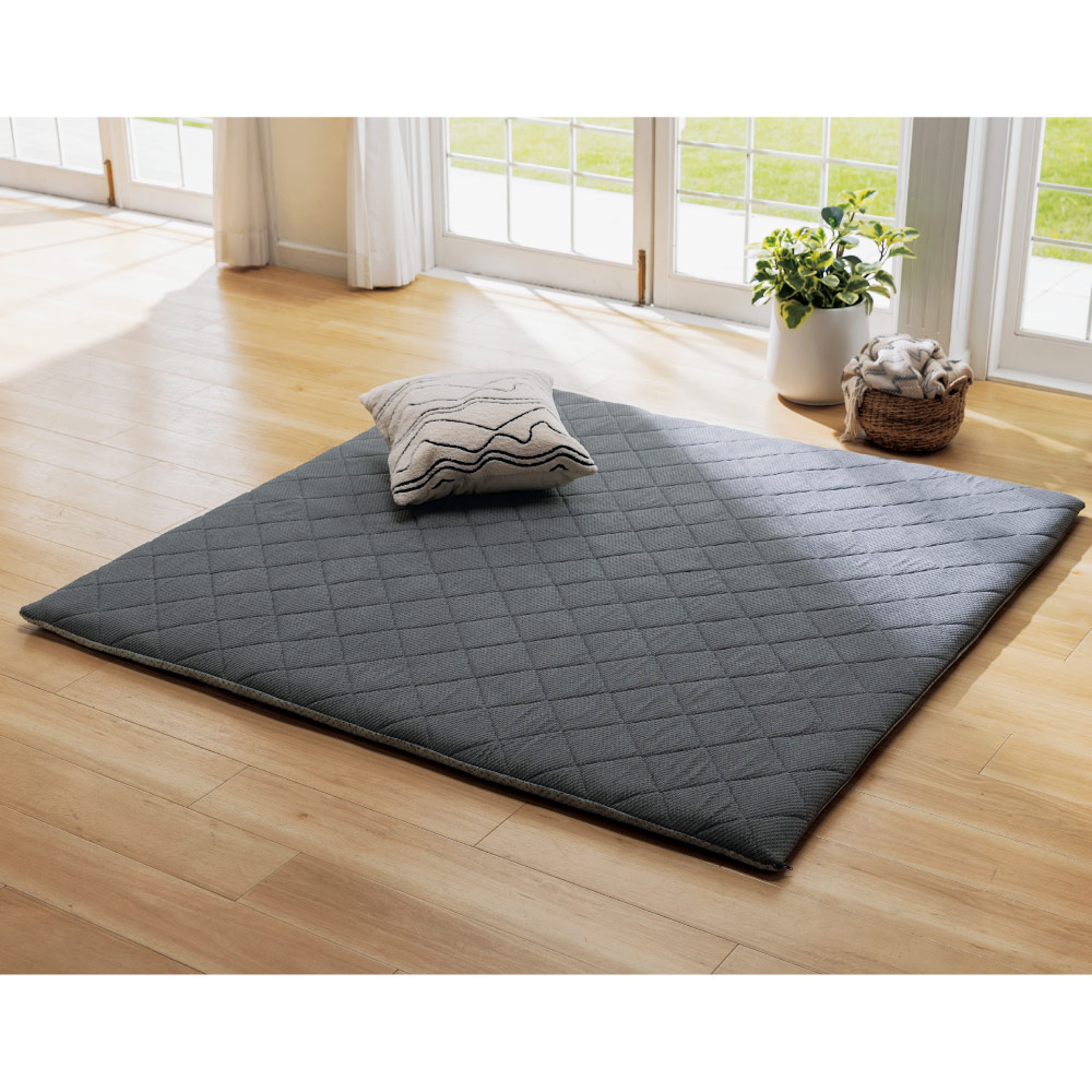 ≪約155×155cm≫ ブレスエアー(R)ラグ 洗えるラグ カーペット ラグ マット 525130