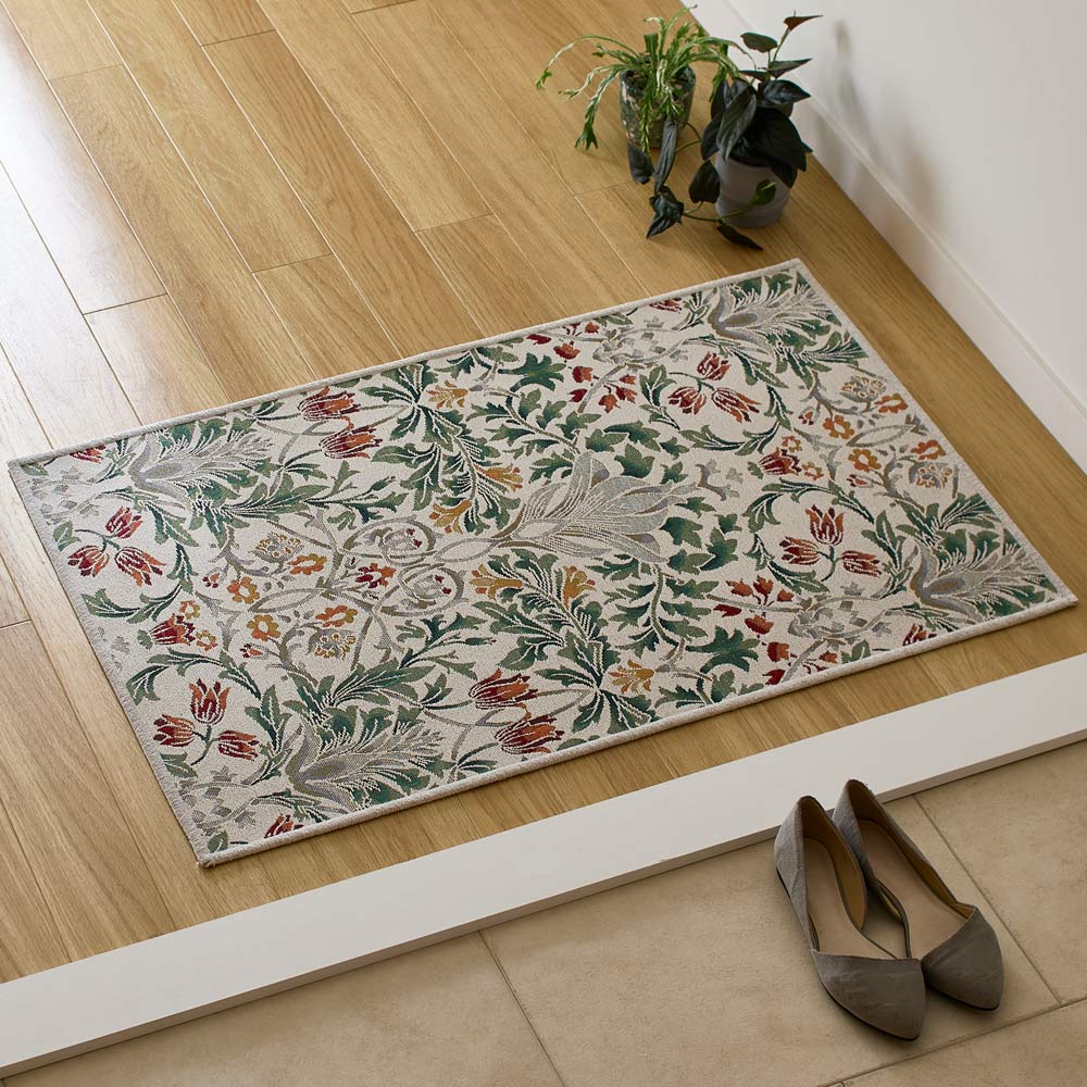 ≪約70×120cm≫ ベルギー製ジャカード織マット 玄関マット カーペット ラグ マット 525337