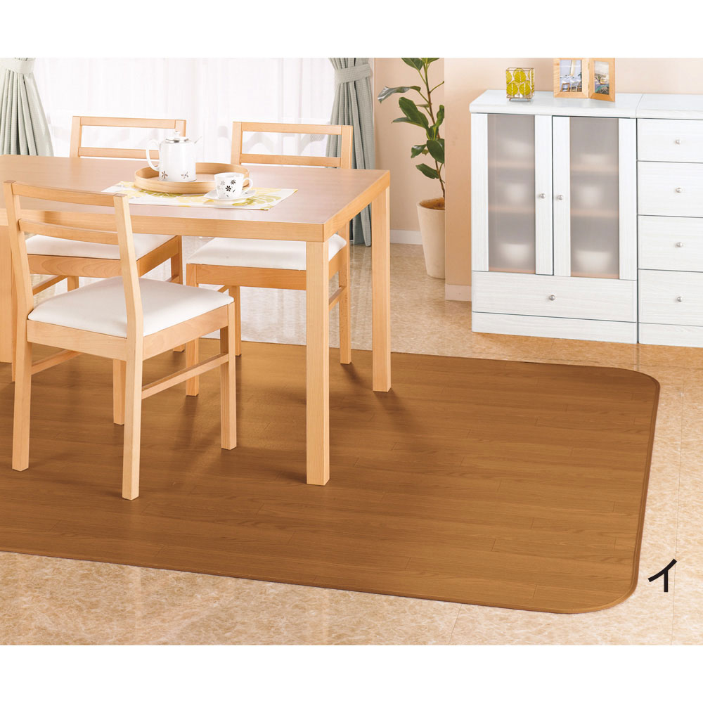 ≪約180×300cm≫ 消臭加工フローリング調ダイニングラグ ラグ 絨毯 カーペット マット 525408