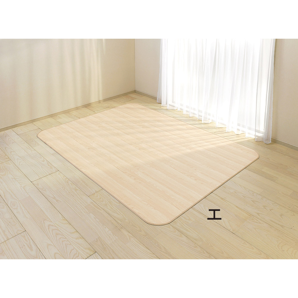 ≪約180×300cm≫ 消臭加工フローリング調ダイニングラグ ラグ 絨毯 カーペット マット 525408