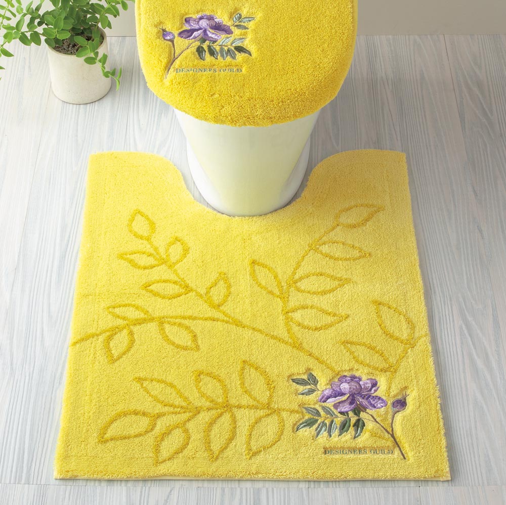 ≪普通判マット約63×63cm≫ デザイナーズ・ギルド〈ポーセリン〉トイレマット単品 トイレ用品 525501