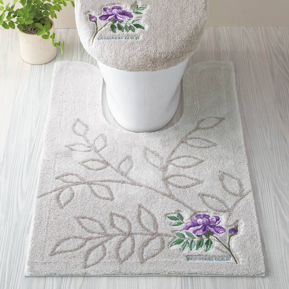 ≪普通判マット約63×63cm≫ デザイナーズ・ギルド〈ポーセリン〉トイレマット単品 トイレ用品 525501