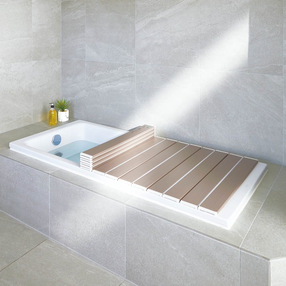 ≪90×129cm≫ SIAA 抗菌・防カビ折りたたみ風呂フタ （シャンパンゴールド） 風呂ふた バス用品 バスマット 521292