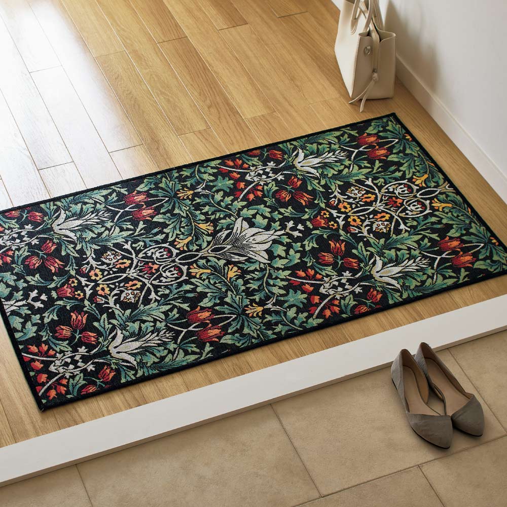 ≪約70×120cm≫ ベルギー製ジャカード織マット 玄関マット カーペット ラグ マット 525337