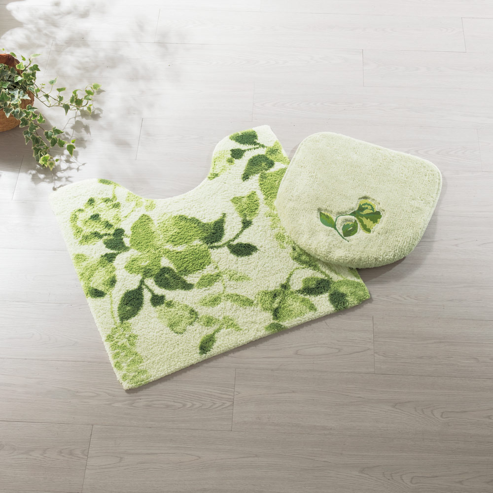 ≪大判≫ シビラ トイレタリー〈コンパルティール〉 フタカバー・マットセット トイレ用品 525517