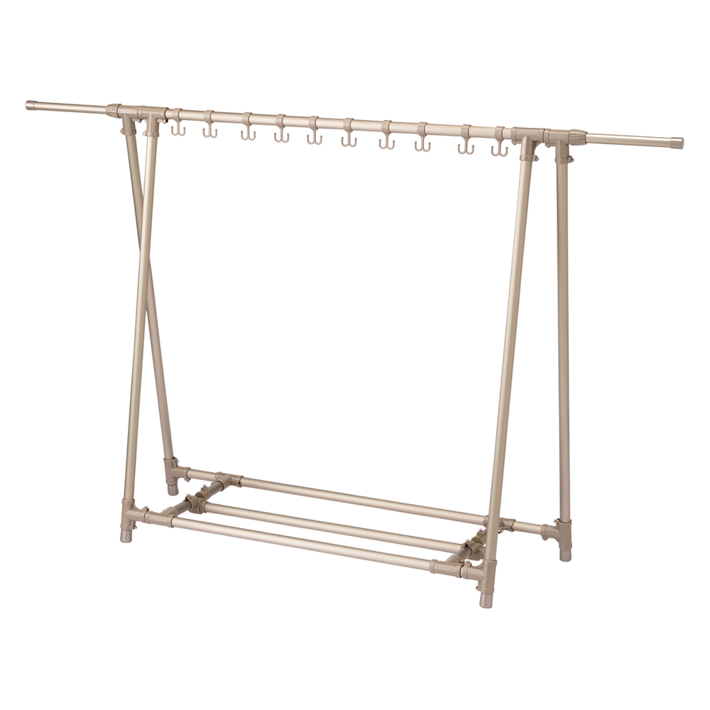 ベランダ奥行きを広々使える Ａ型物干し 伸縮レギュラータイプ 室内 屋外 洗濯物干し台 洗濯用品 物干し 541412