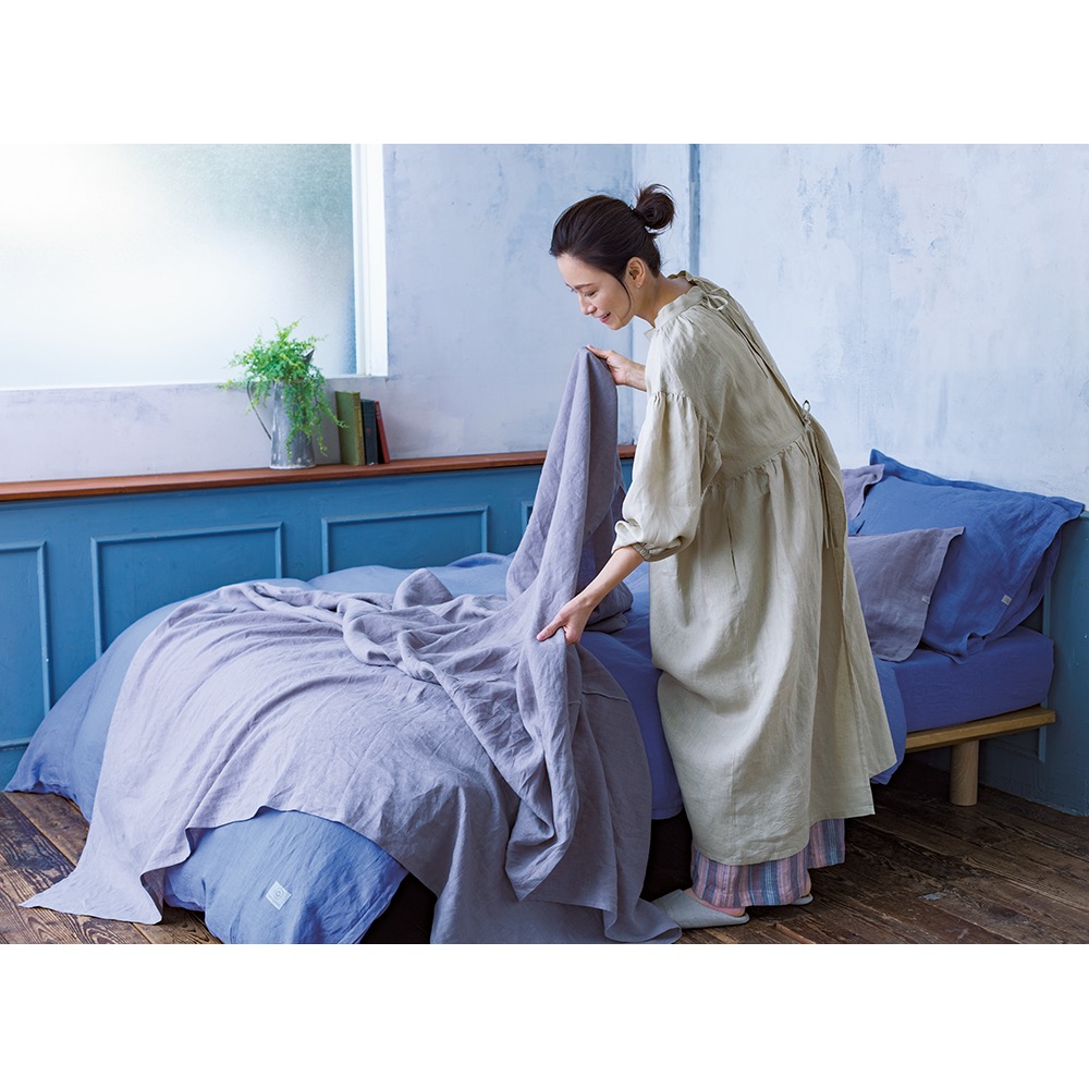 ≪シングル≫ LINEN ＆ BASIC リネン100％カバーリング マルチ