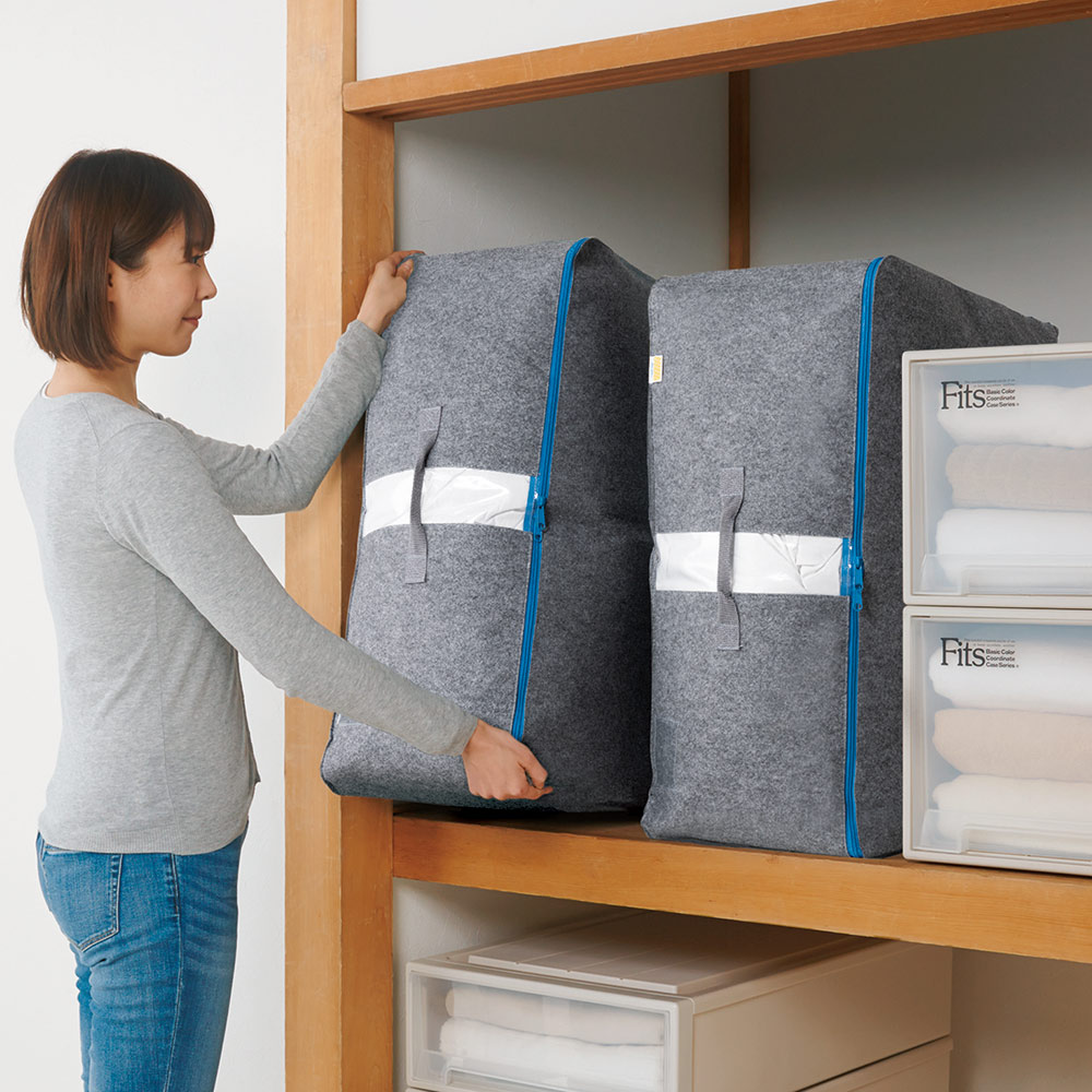 ≪LLサイズ≫吸湿・消臭・抗菌防臭AirJob（R）布団収納袋1個 布団収納袋 衣類収納 546709