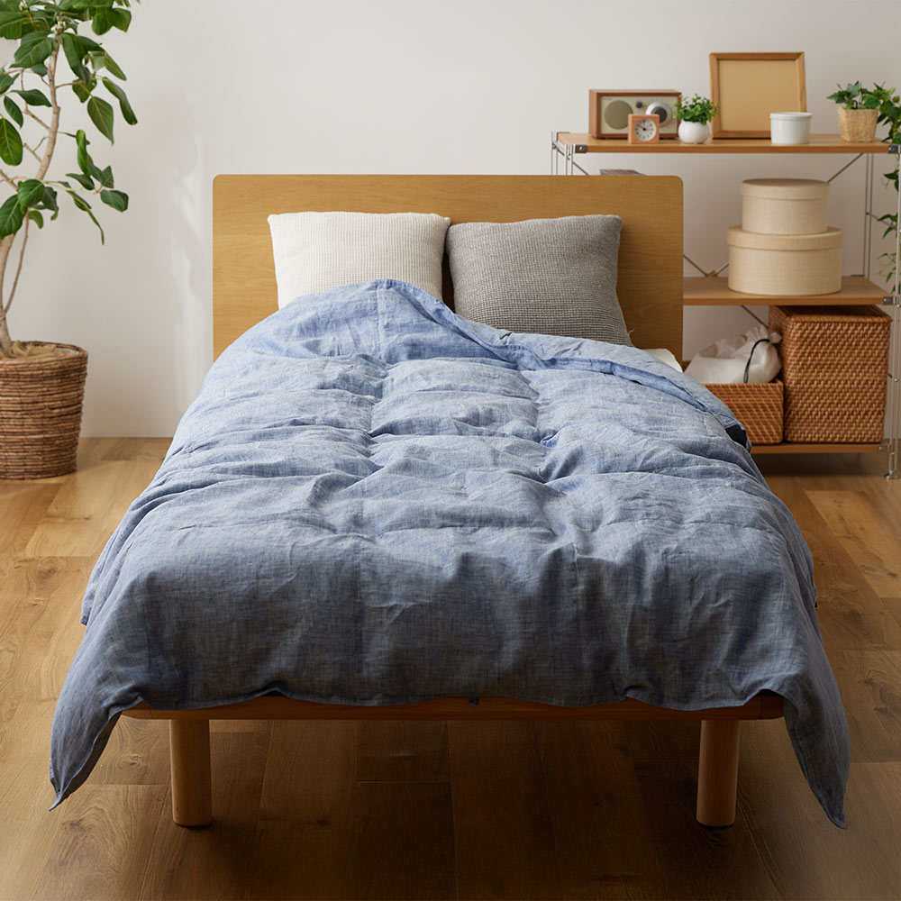 ≪ダブル≫ リネンのダウンケット 肌掛け 夏用 肌掛け布団 ダウンケット 560303