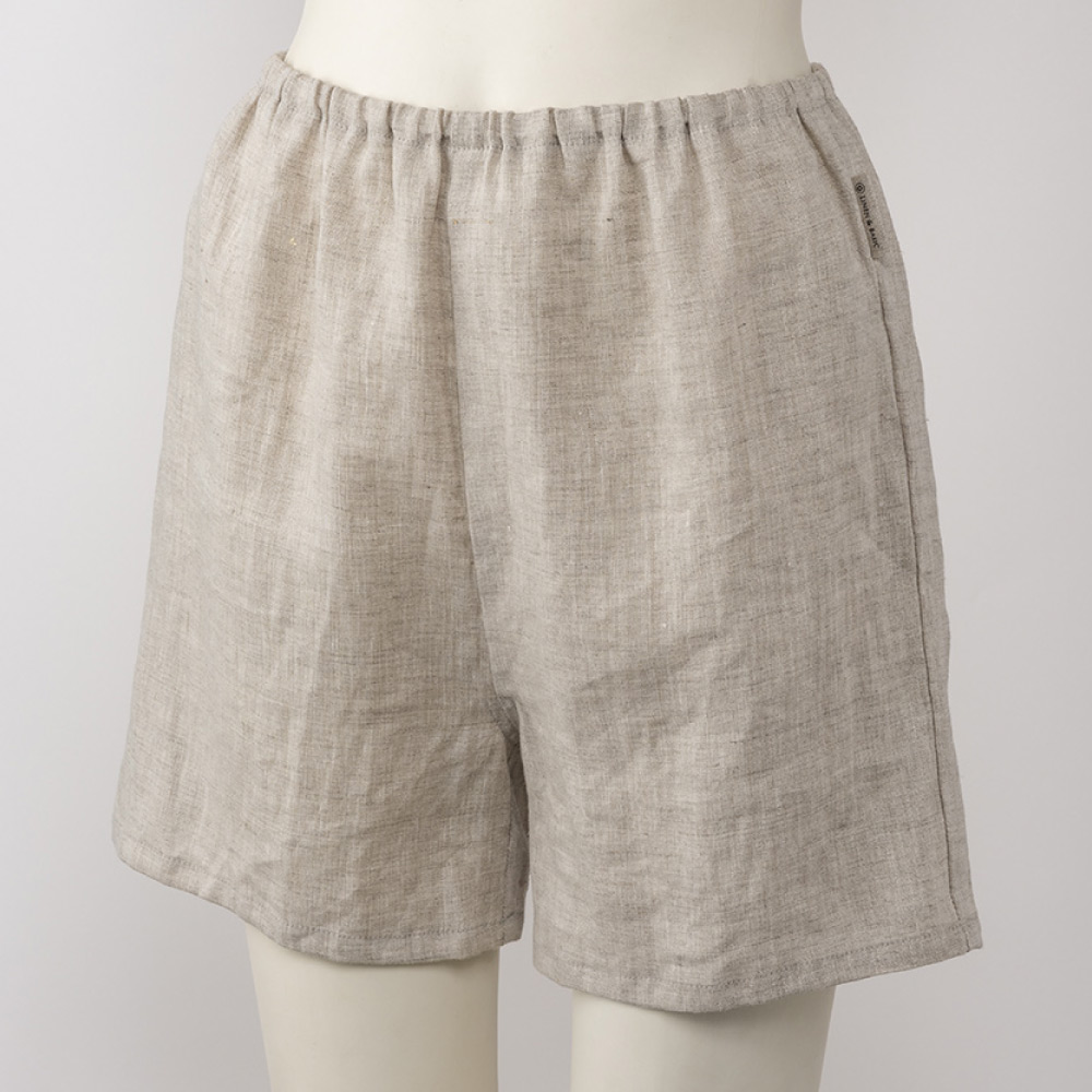 LINEN & BASIC 着て涼むやわらかリネン100％ルームウェア ペチパンツ 夏用 560308