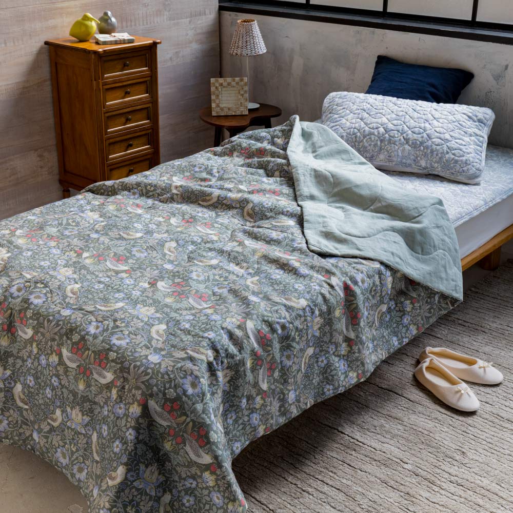 V&A いちご泥棒 麻100%生地使用ピローパッド 普通判(1枚) 枕カバー ピローケース 布団カバー シーツ 560502