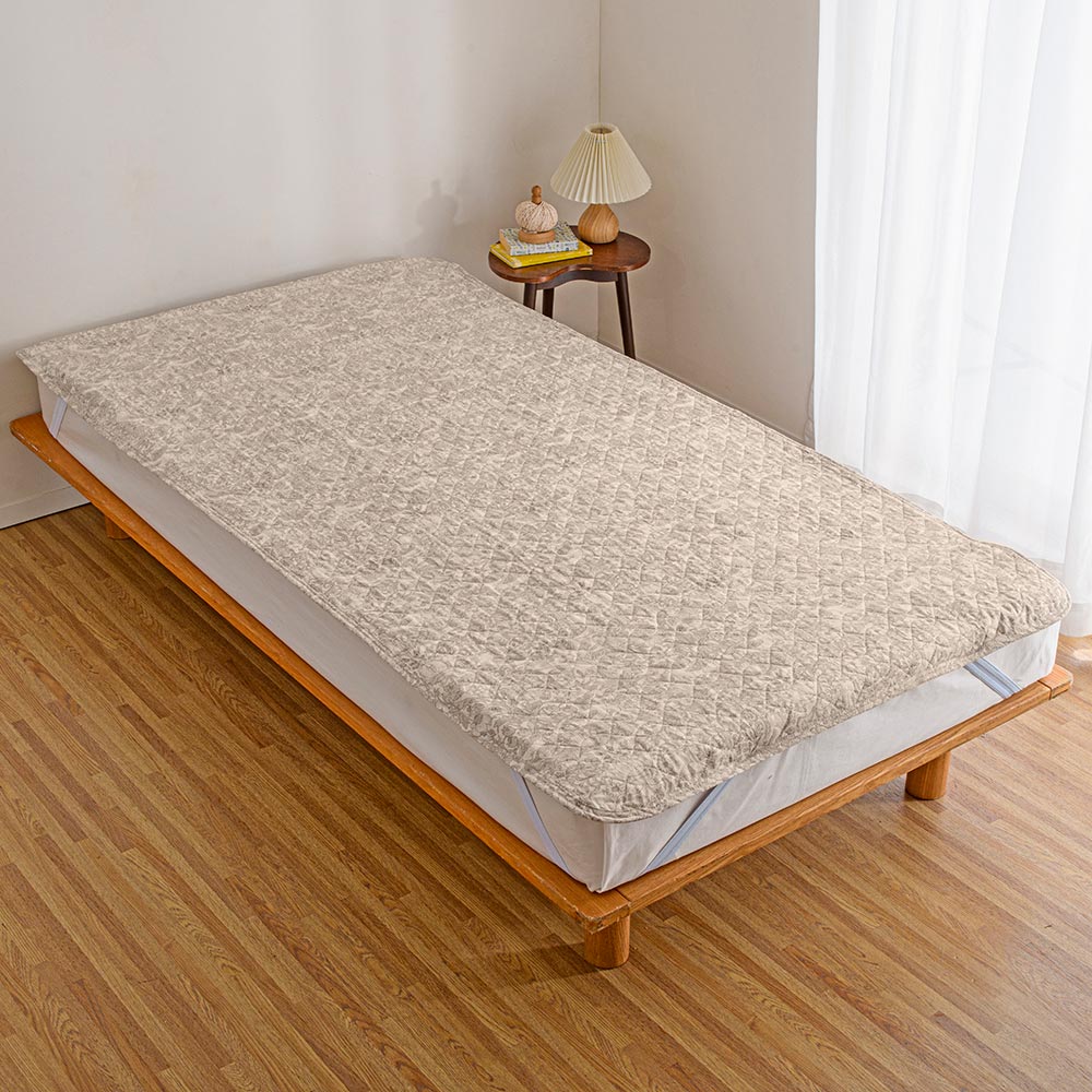 ≪ダブル≫V&A いちご泥棒 麻100%生地使用敷きパッド 敷きパッド ベッドパッド 560505