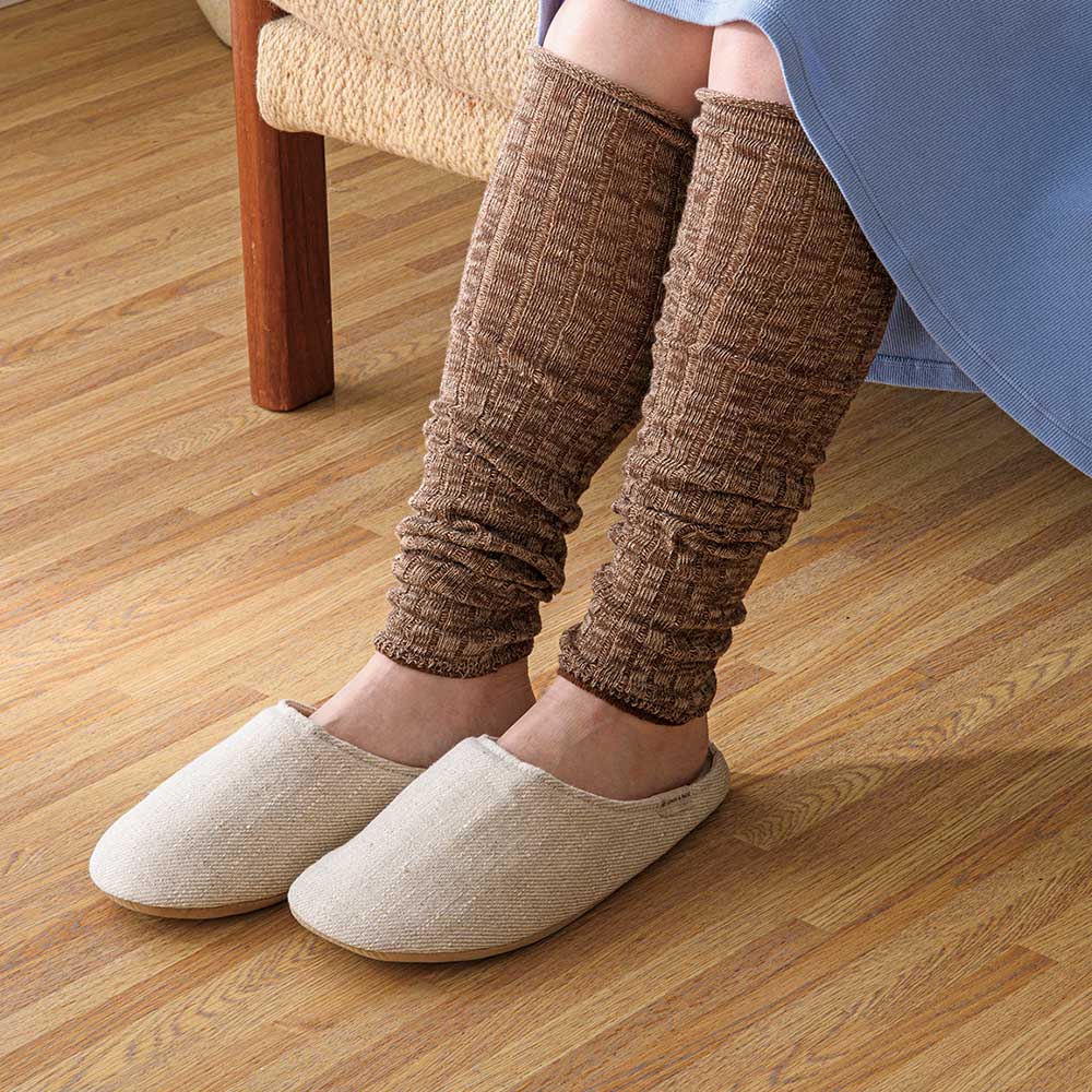 裸足よりも気持ちいい LINEN & BASIC リネンスリッパ 1足 夏用 スリッパ ルームシューズ タオル 560506