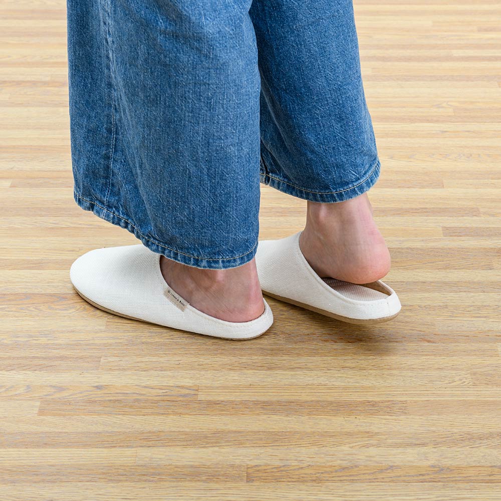 裸足よりも気持ちいい LINEN & BASIC リネンスリッパ 1足 夏用 スリッパ ルームシューズ タオル 560506
