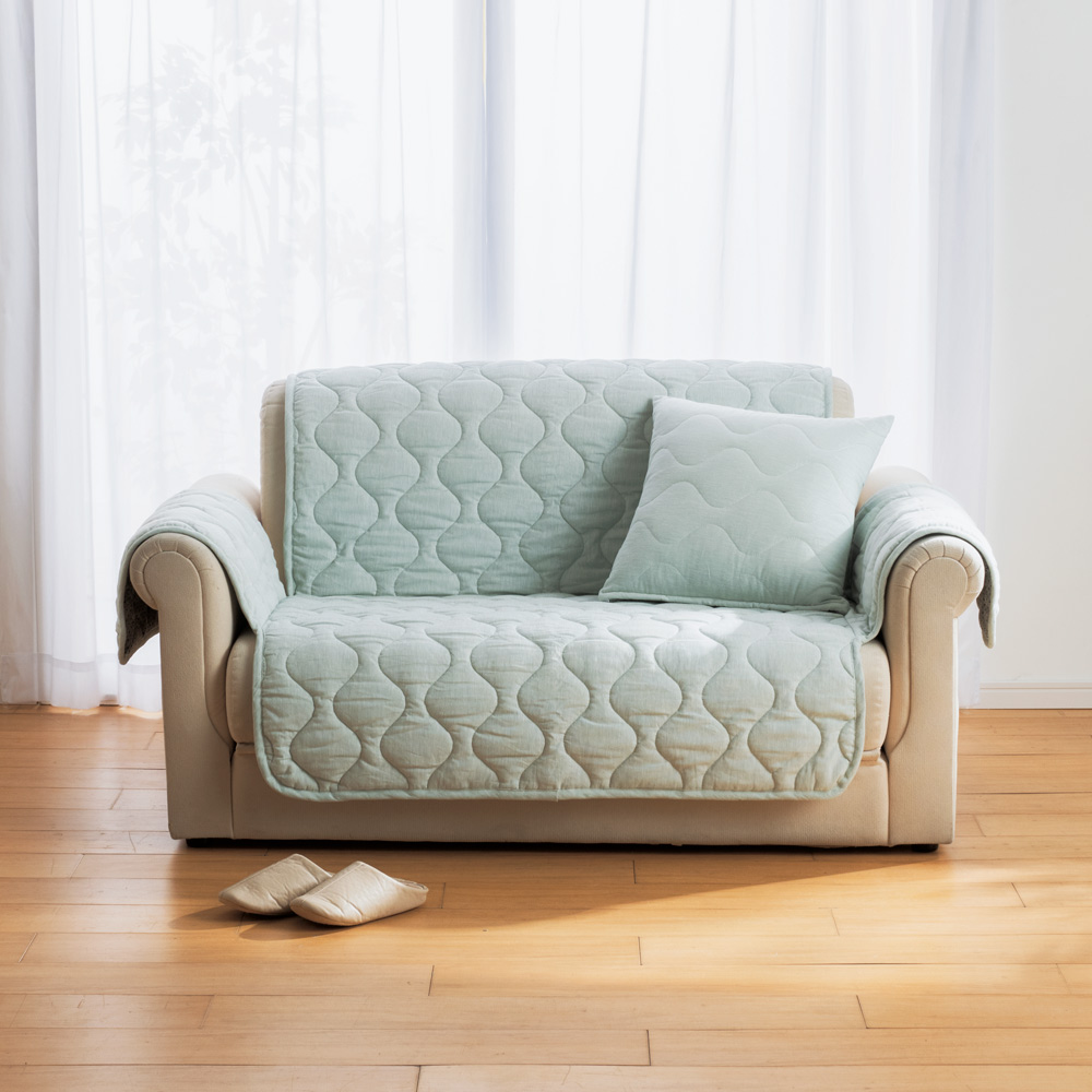 ≪1人掛・アーム付き≫ 洗える綿麻混ソファカバー 人掛けソファーカバー ソファーカバー 562701