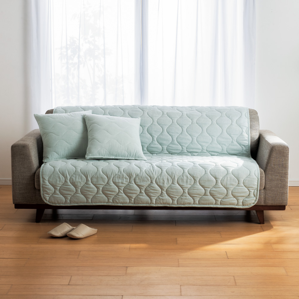 ≪3人掛・アームなし≫ 洗える綿麻混ソファカバー 人掛けソファーカバー ソファーカバー 562708