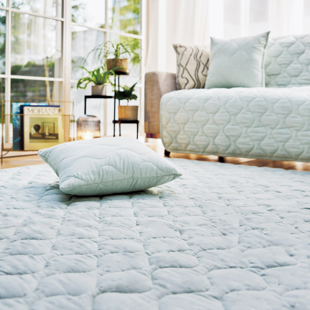 ≪約130×190cm≫ 洗える綿麻混ラグ 洗えるラグ カーペット ラグ マット 562710