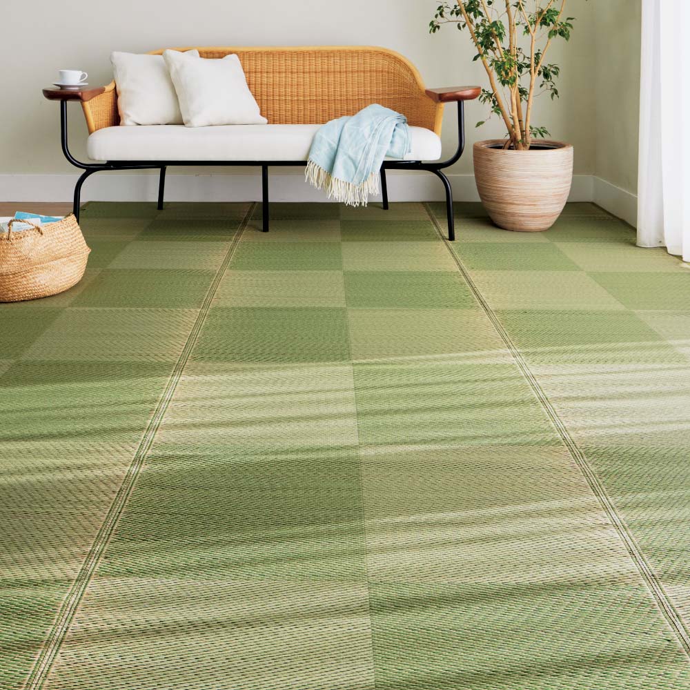 ≪裏なし約2mm 6畳≫ い草上敷き〈ノア〉 カーペット ラグ マット 562845