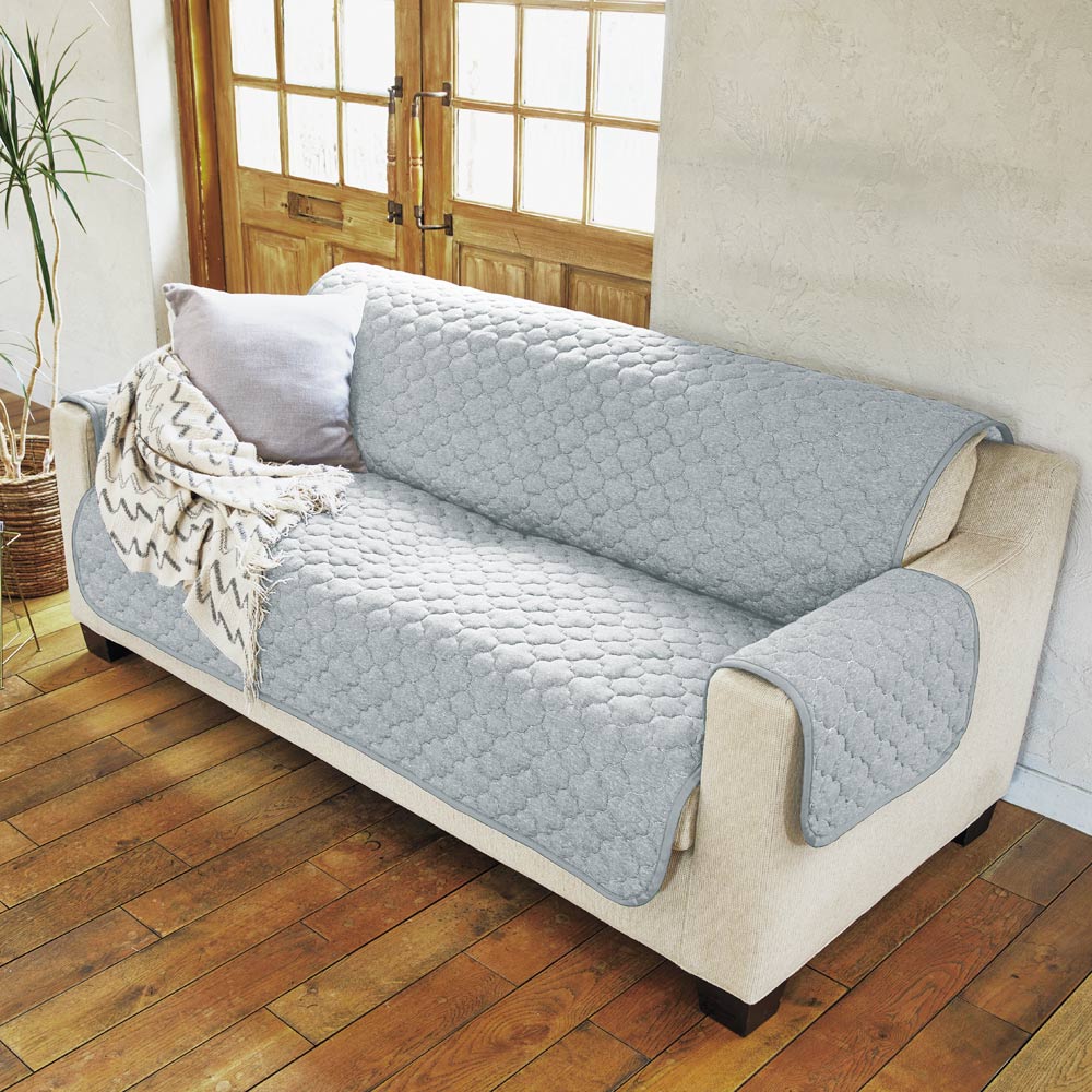 ≪2人掛 座面幅約100cm≫メランジソファカバー アーム付き 人掛けソファーカバー ソファーカバー 563002