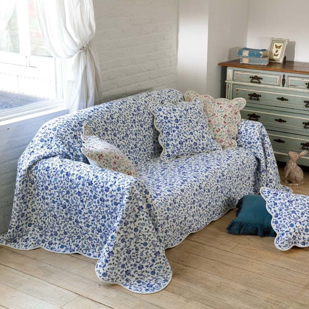 ≪約200×300cm≫ ミントン ウォッシュキルトマルチカバー ソファーカバー 563017