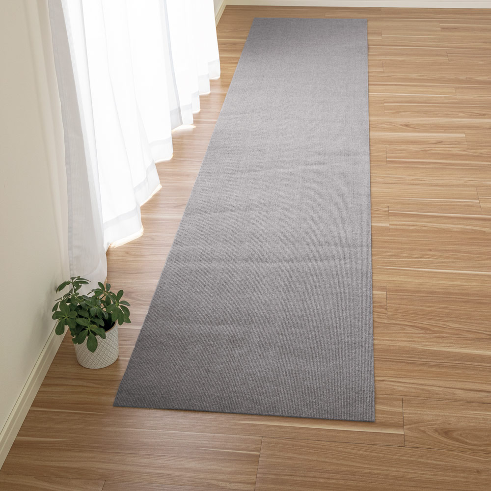 ≪約幅60×長さ600cm≫ カテキン消臭はっ水置くだけロングマット カーペット ラグ マット 563253