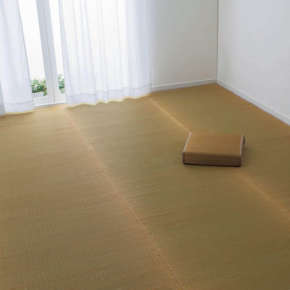 ≪4.5畳 約261×261cm≫ 杉綾織カラーい草 上敷き(畳サイズ) カーペット ラグ マット 564754