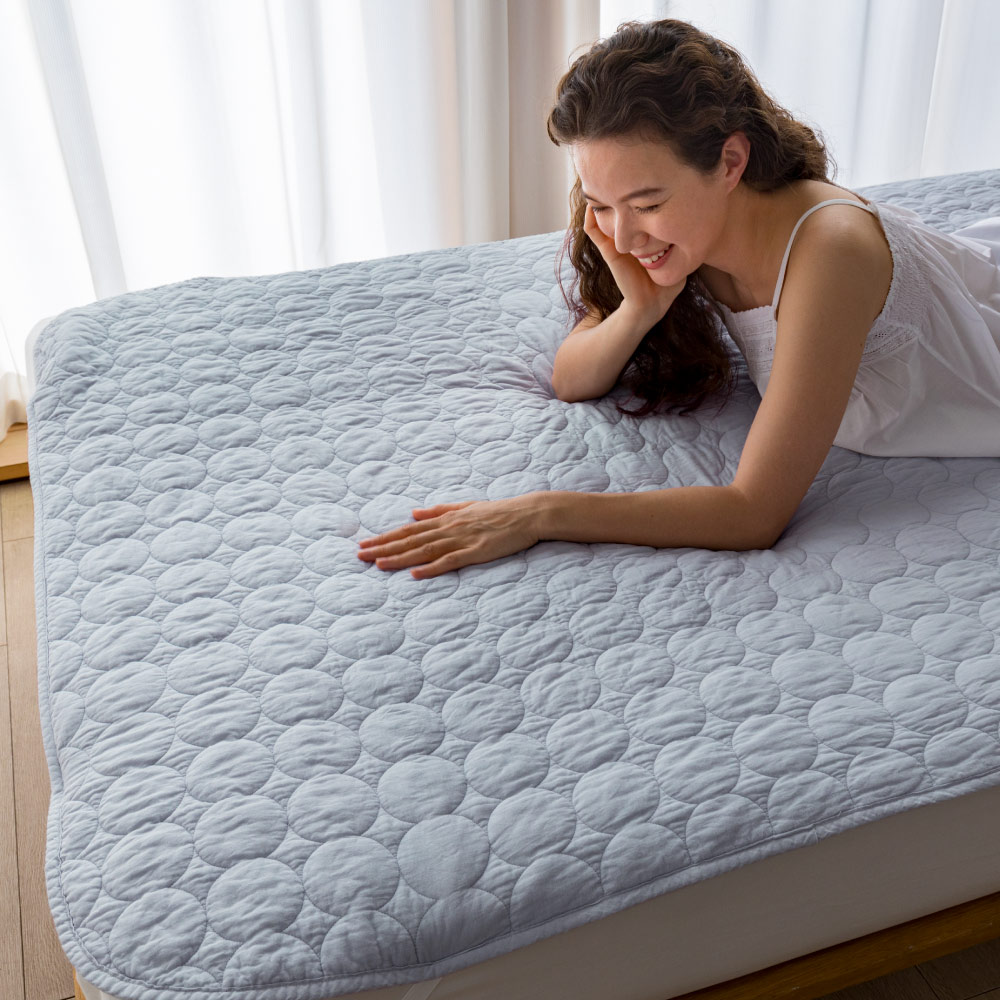 ≪クイーンロング｜約160×210cm≫ パシーマ（R）EX 無地 敷きパッド 敷きパッド ベッドパッド 561109